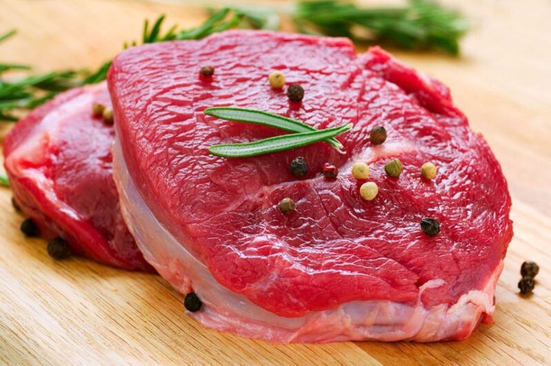 thịt để tăng hiệu lực